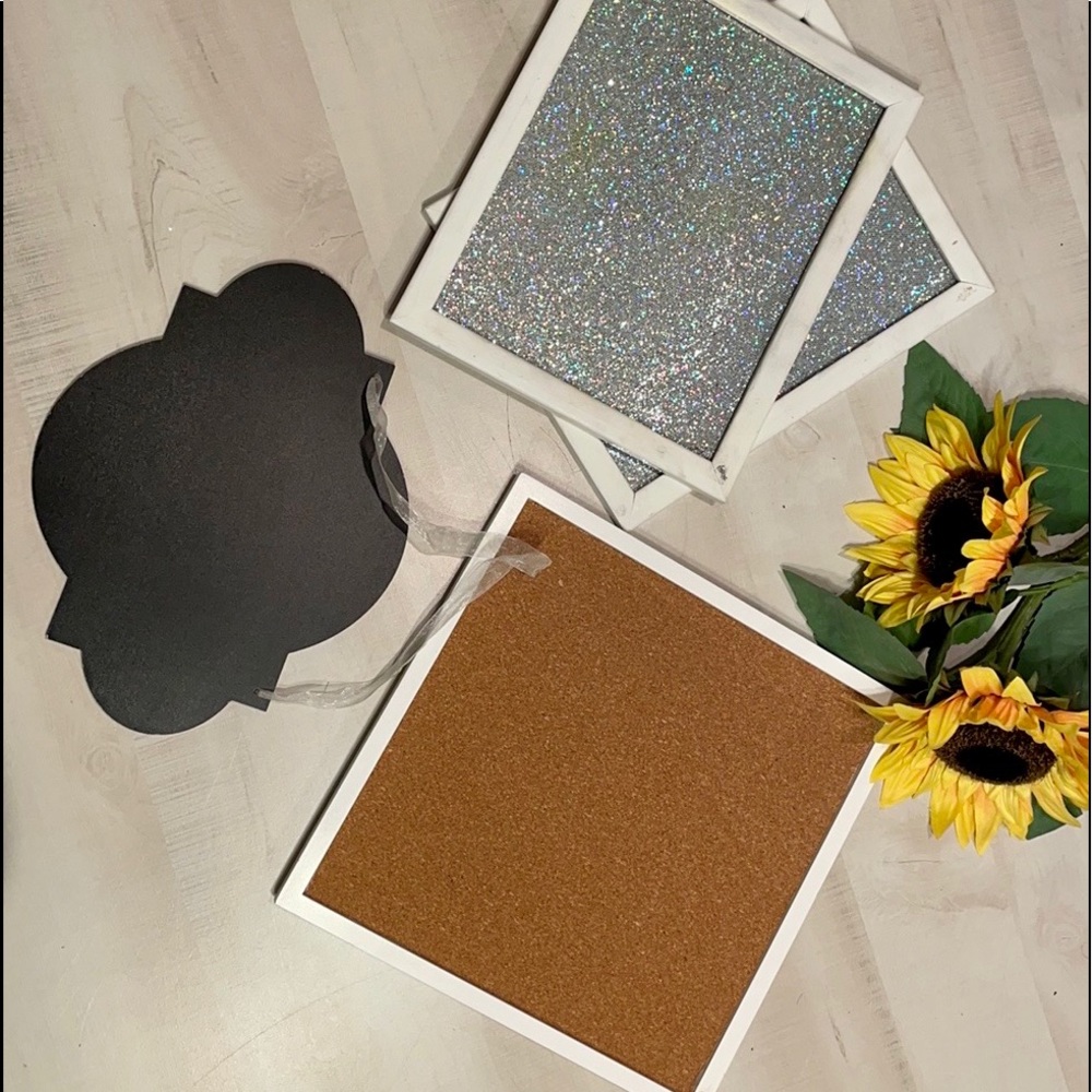 Dorm Room or Home Office Decor - Cork Bulletin Board, Chalk Board, & Whiteboard